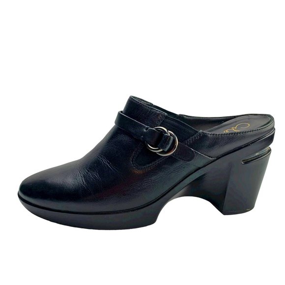 COLE HAAN Shelly D32475 Leather Buckle Mule Clogs‎ - Picture 4 of 13